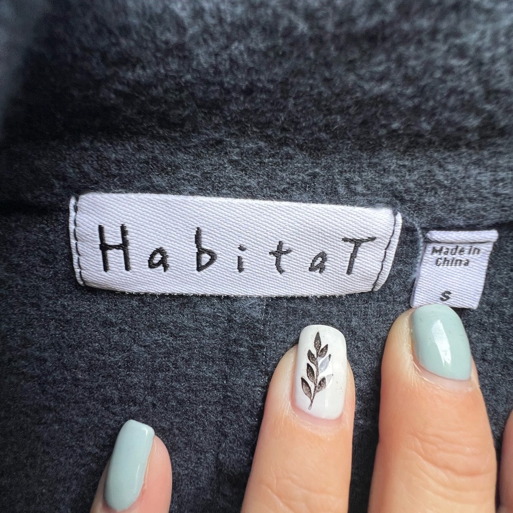 HABITAT Cotton Two Tone Jersey Jacket Cardigan Navy Women’s Small - Picture 5 of 8